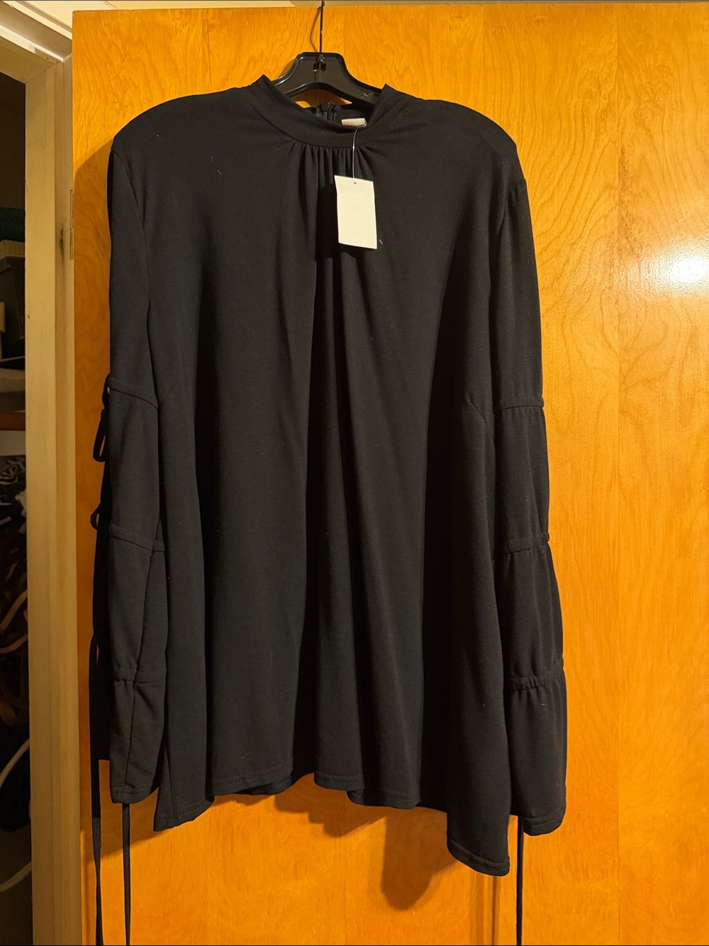 Black Women's Long Sleeve Tunic Top